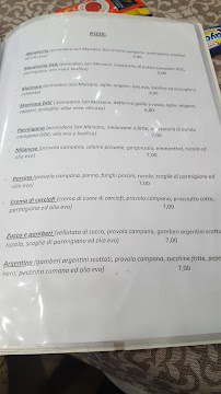 Menu du Pizzeria Regina Margherita à Ottaviano
