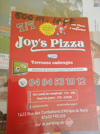 Pizzas à emporter Joy's Pizza à Fréjus (la carte)