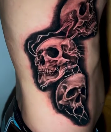 Explore head tattoo ideas for men, creative tattoo ideas in Indianapolis, available at Grade A Tattoos and Body Piercing At Castleton Mall