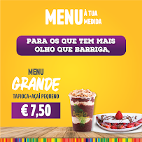 Carte du Açaí Concept Baixa à Porto
