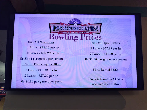 Bowling Alley «Paradise Lanes Entertainment Center», reviews and photos, 12505 Pacific Ave S, Tacoma, WA 98444, USA