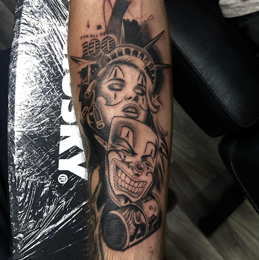 Explore dog nose tattoo ideas, creative tattoo ideas in Peru, available at Fade To Black Tattoo Studio