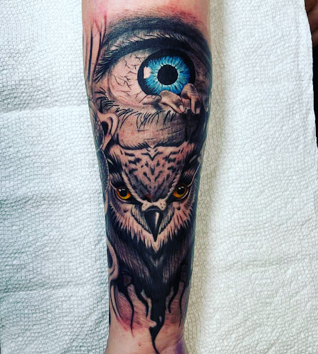 Explore half sleeve ocean tattoo ideas, creative tattoo ideas in Daytona Beach, available at Studio 21 Tattoo & Piercings Daytona Beach