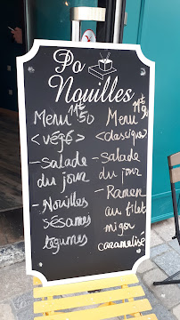 Menu / carte de Po-nouilles à Pau