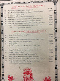 Carte du Himalaya Restaurant Bayreuth à Bayreuth