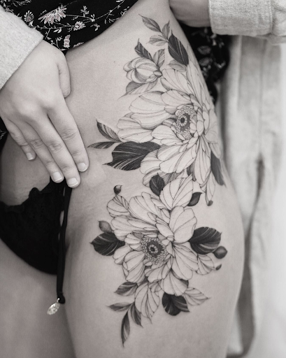 Explore flame tattoo ideas, creative tattoo ideas in San Jose, available at Botan Alley Tattoo Studio