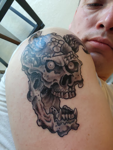 Explore tattoo ideas for mens thigh, creative tattoo ideas in Vincennes, available at Vincennes Tattoo Co.