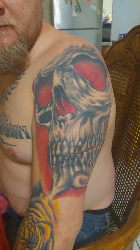 Explore hairline tattoo ideas, creative tattoo ideas in Searcy, available at Eternal Art Tattoo Studio lc