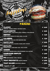 Happy Days di Barone Pietro à Marina di Sibari carte