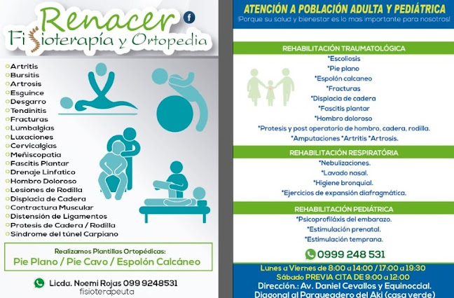 Opiniones de RENACER FISIOTERAPIA Y ORTOPEDIA en Quito - Fisioterapeuta