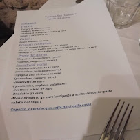 Menu du Trattoria San Domenico à Ortona