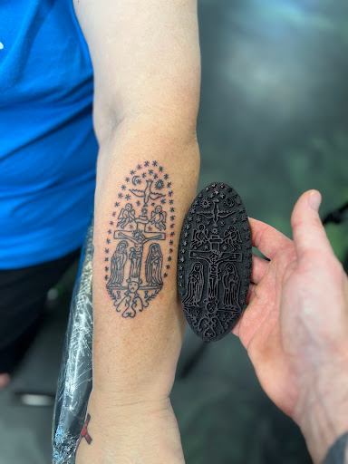 Explore majora's mask tattoo ideas, creative tattoo ideas in Crossville, available at Inkt tattoo shop