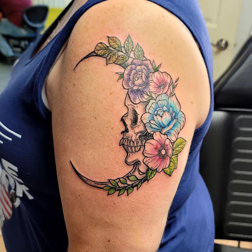 Explore hands tattoo ideas, creative tattoo ideas in Marietta, available at Monkeys Uncle Tattoo