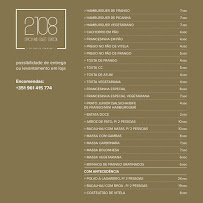 Menu du 2108 Spicy and Sweet by Cor de Cenoura - Prato do dia & Gelataria à Guimaraes