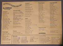 Menu du Pizzeria Braceria Al Borgo à Fossato di Vico