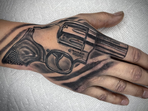 Explore hip tattoo ideas for females, creative tattoo ideas in Lakeview, available at Backwoods Tattoo Studio