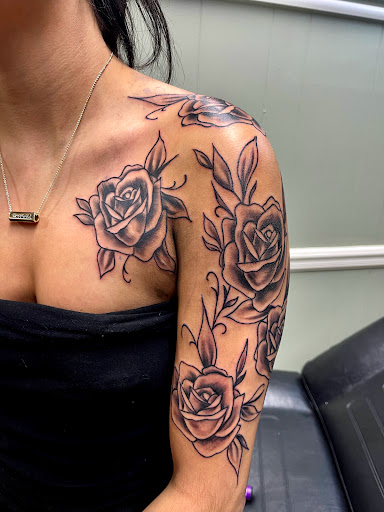 Explore heart nipple tattoo ideas, creative tattoo ideas in Gadsden, available at Zekez Inkz Tattoos & Piercings