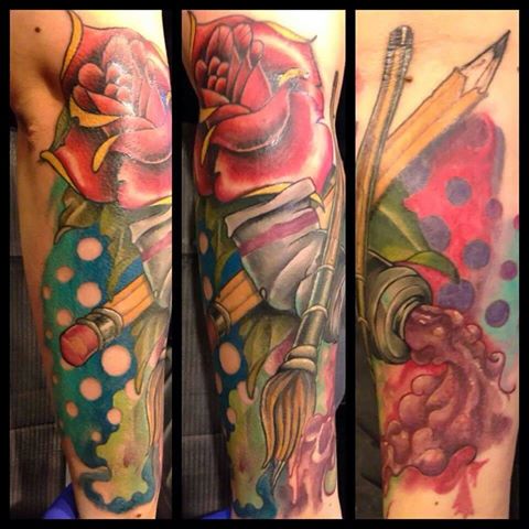 Explore word tattoo ideas for guys, creative tattoo ideas in Staten Island, available at Inkstained Tattoo Studio