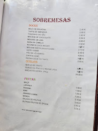 Brisamar em Leça da Palmeira menu n° 2