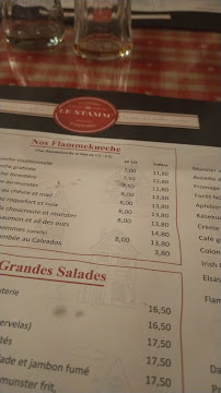 Le Stamm’ - Restaurant Alsacien dans la Drôme à Montélier carte