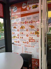 Menu du Time Kebab à Le Mans