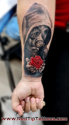 Explore bum tattoo ideas, creative tattoo ideas in Springfield, available at Red Tip Tattoos