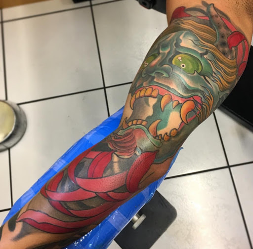 Explore upper chest tattoo ideas, creative tattoo ideas in Miami, available at Tattoos by Lou Miami - Kendall