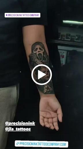 Explore dark humor tattoo ideas, creative tattoo ideas in Kissimmee, available at Precision Ink Tattoo Company