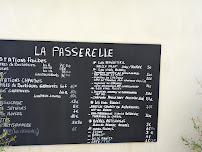 Menu / carte de La passerelle à Marseillan
