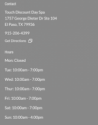 Touch Discount Day Spa - Photo 9 - Car repair in El Paso, TX, El Paso