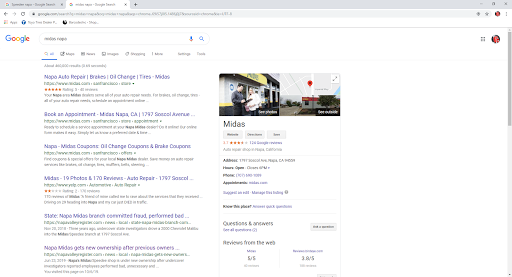 Car Repair and Maintenance «Midas», reviews and photos, 1797 Soscol Ave, Napa, CA 94559, USA