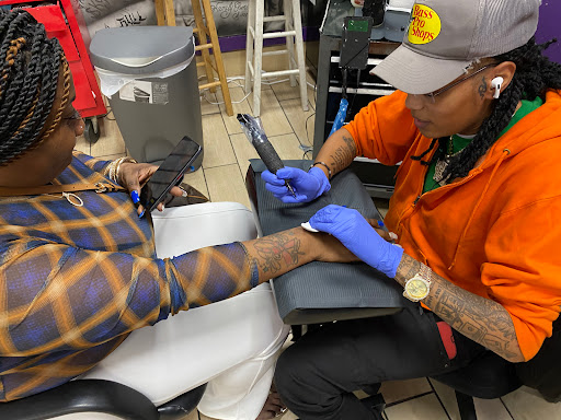 Explore face tattoo ideas, creative tattoo ideas in Houston, available at Orlandos Tattoo Studio