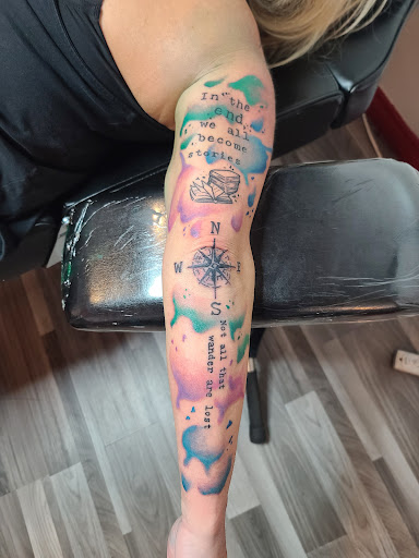 Explore beagle tattoo ideas, creative tattoo ideas in Clarkston, available at Rogue Tattoo