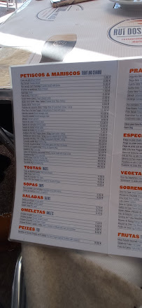 Rui dos Pregos - Docas à Lisbon menu