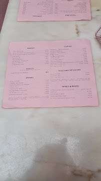 Miss Pavlova à Porto menu