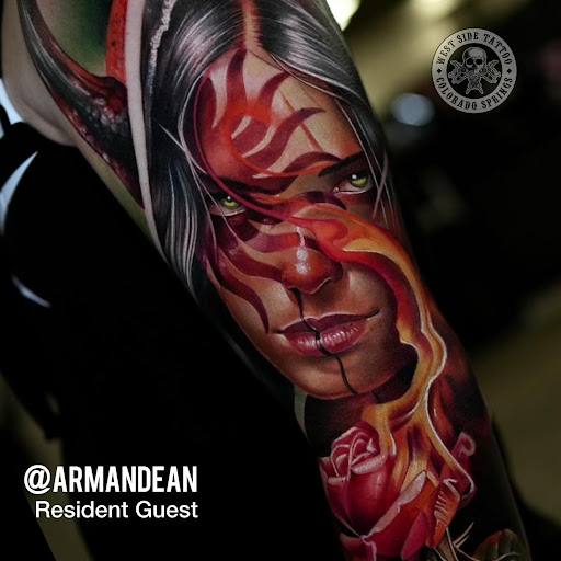 Explore religious chest tattoo ideas, creative tattoo ideas in Colorado Springs, available at West Side Tattoo