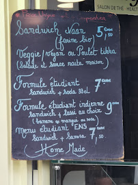Restaurant indien moderne Singh à Paris (le menu)