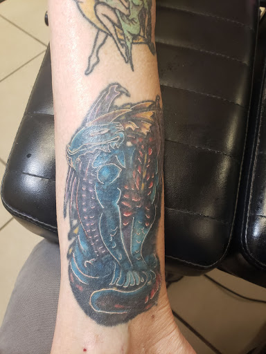 Explore cloud sleeve tattoo ideas, creative tattoo ideas in Hudson, available at Inkredible Inc Tattoos