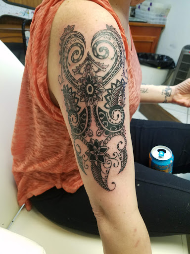 Explore viking tattoo sleeve ideas, creative tattoo ideas in Johnstown, available at Screaming Needle Tattoo & Body Piercing