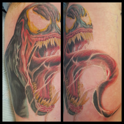 Explore butterfly hand tattoo ideas, creative tattoo ideas in Wheeling, available at SPFX Tattoo