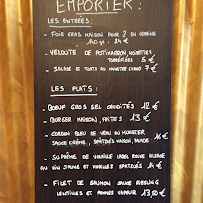 Le 3 à Colmar menu