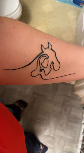 Explore train tattoo ideas, creative tattoo ideas in Walworth, available at Bearded Buffalo Tattoo and Body Piercing