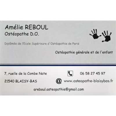 Amélie Reboul- Ostéopathe D.O à Blaisy-Bas