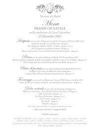Carte du Taverna dei Barbi à Montalcino