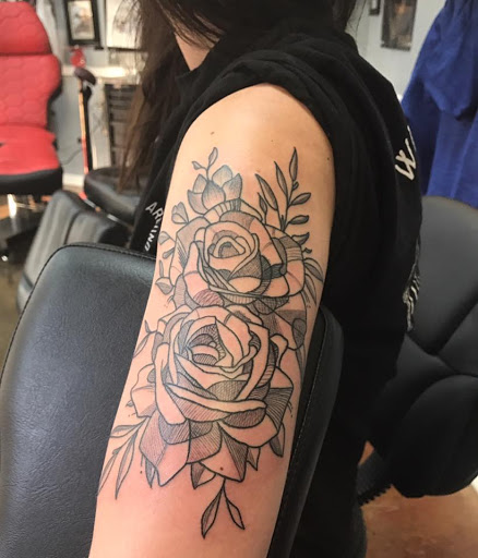 Explore tattoo fill ideas, creative tattoo ideas in Arlington, available at Urbans Tattoo & Piercing Studio