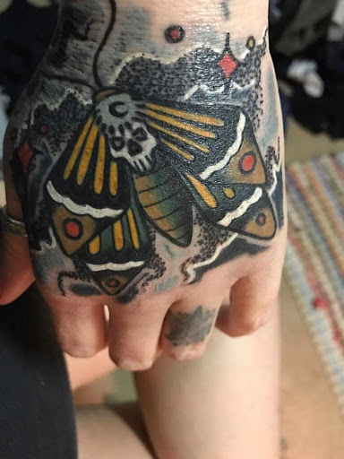 Explore dark angel tattoo ideas, creative tattoo ideas in Freeport, available at Broken Moon Tattoos