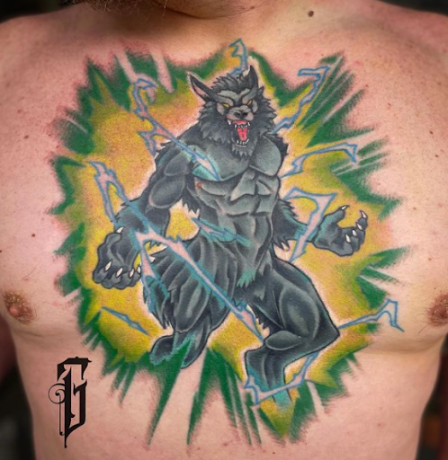 Explore shoulder sleeve tattoo ideas, creative tattoo ideas in Woodstock, available at Lost Lagoon Tattoo