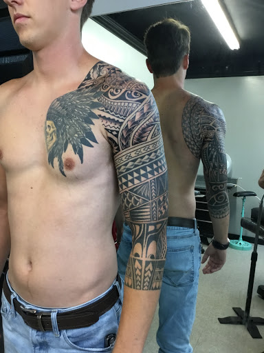 Explore solid tattoo ideas, creative tattoo ideas in Easley, available at Amber Island Tattoo