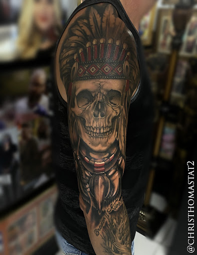Explore morbid tattoo ideas, creative tattoo ideas in Sherwood, available at Golden Lotus Tattoo Studio