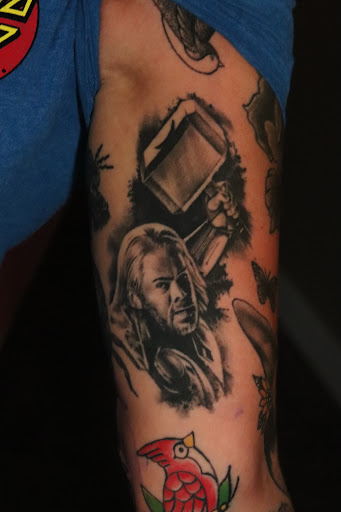 Explore spider-man tattoo ideas, creative tattoo ideas in Nashville, available at RedBird Tattoo